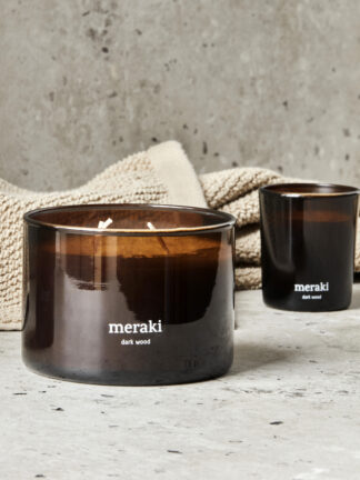 Meraki Dark Wood Duftlys 180 g